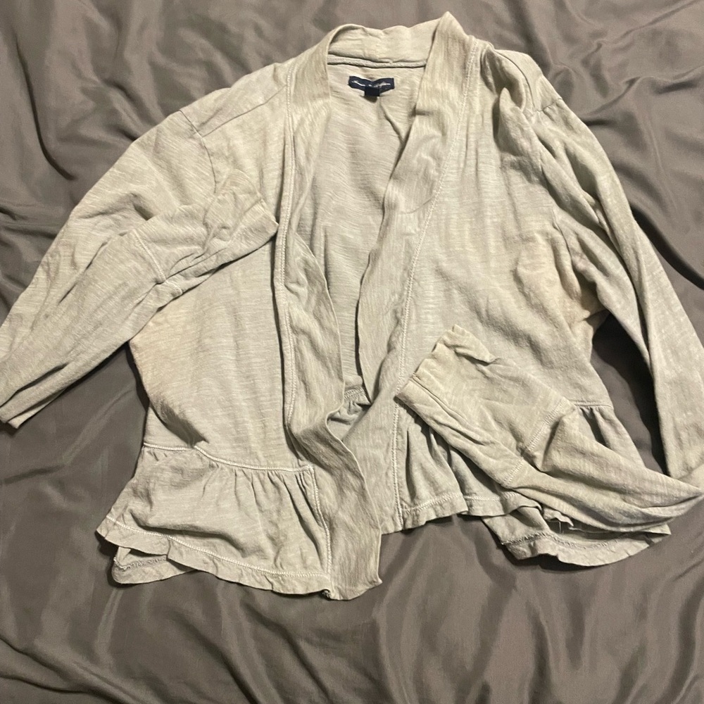 American Eagle Outfitters Heather Gray Cardigan